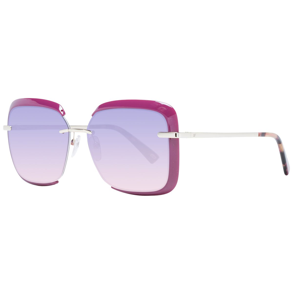 Übergroße trapezförmige Verlaufs-Sonnenbrille