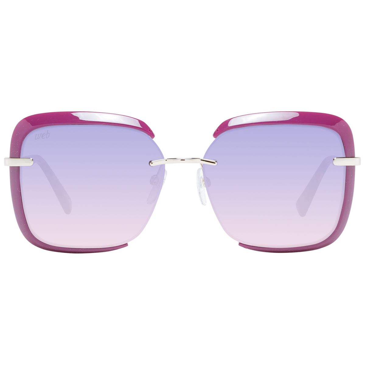 Randlose Übergroße Sonnenbrille mit Farbverlauf