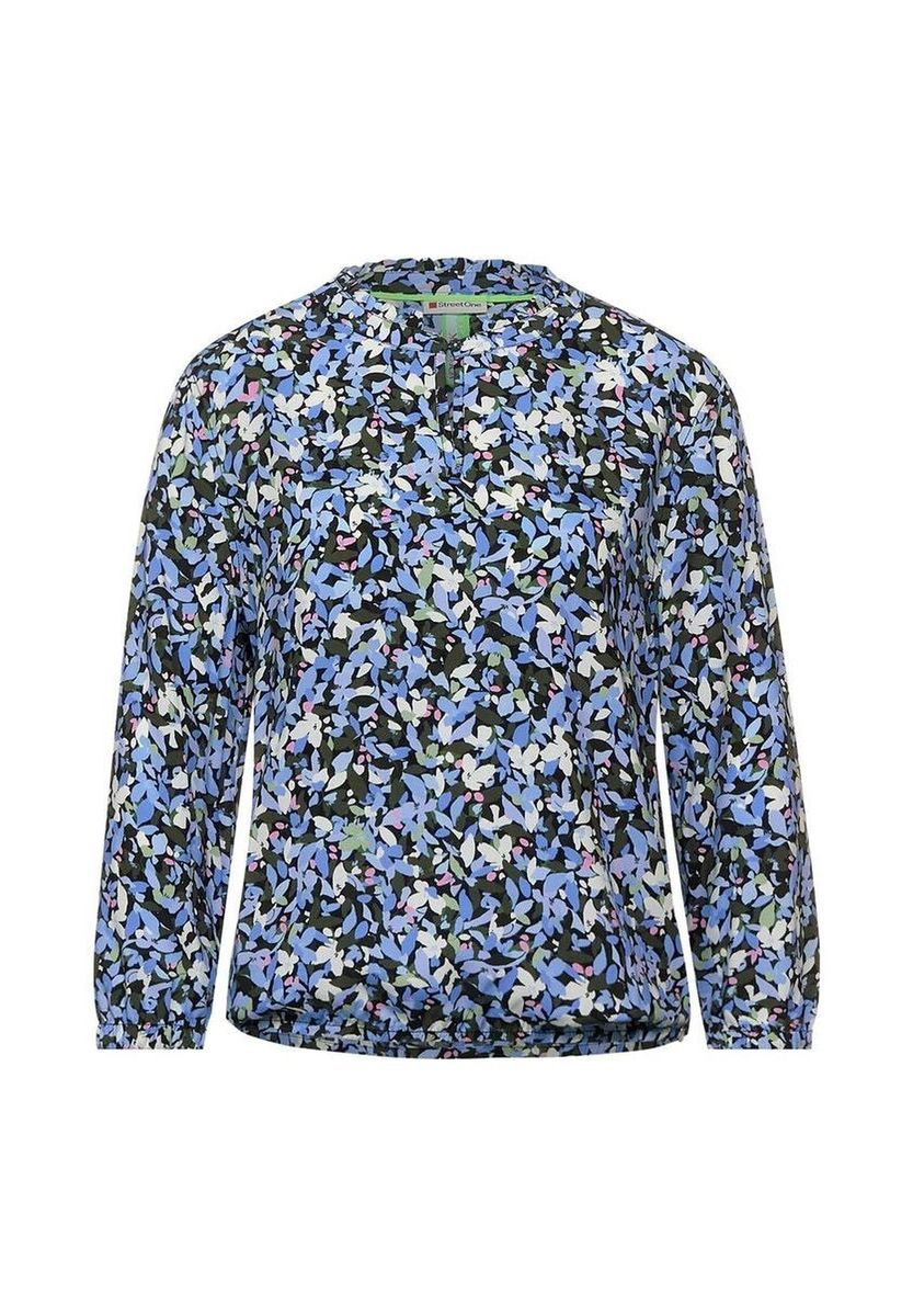 Langarmbluse mit Blumenmuster