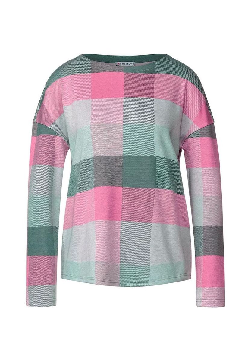 Langarmshirt mit Karomuster