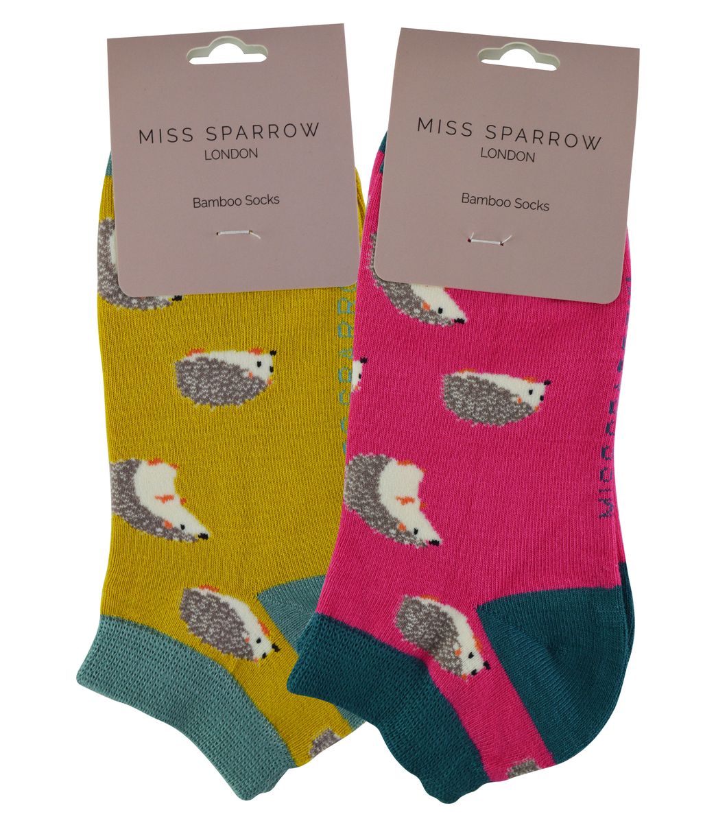 Sneakersocken mit Igel-Muster