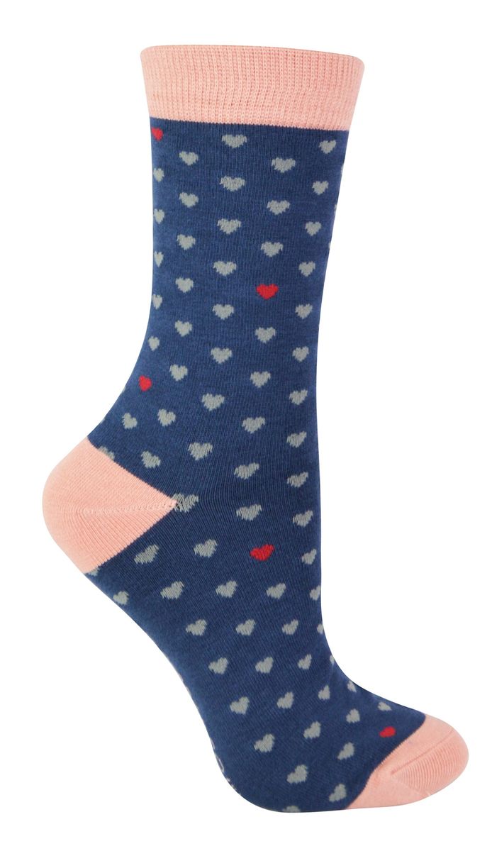 Charmante Socken mit Herzmuster