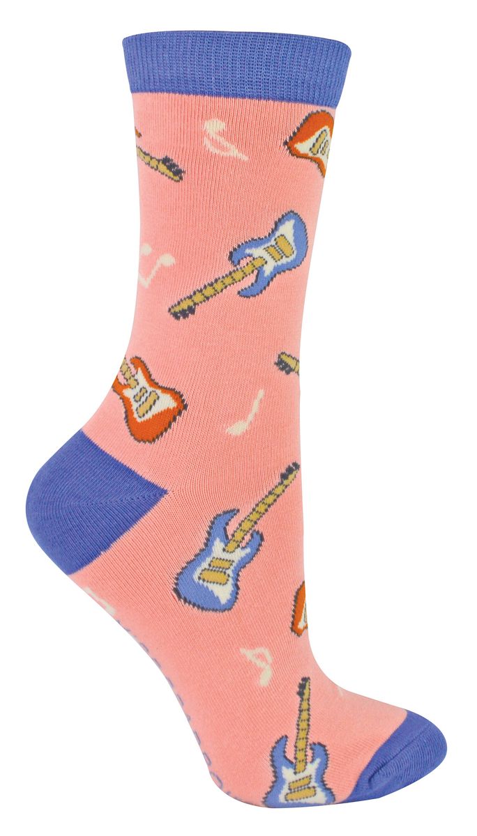 Originelle Bambussocken mit Gitarrenmuster