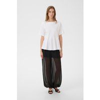 Strukturiertes Peplum T-Shirt