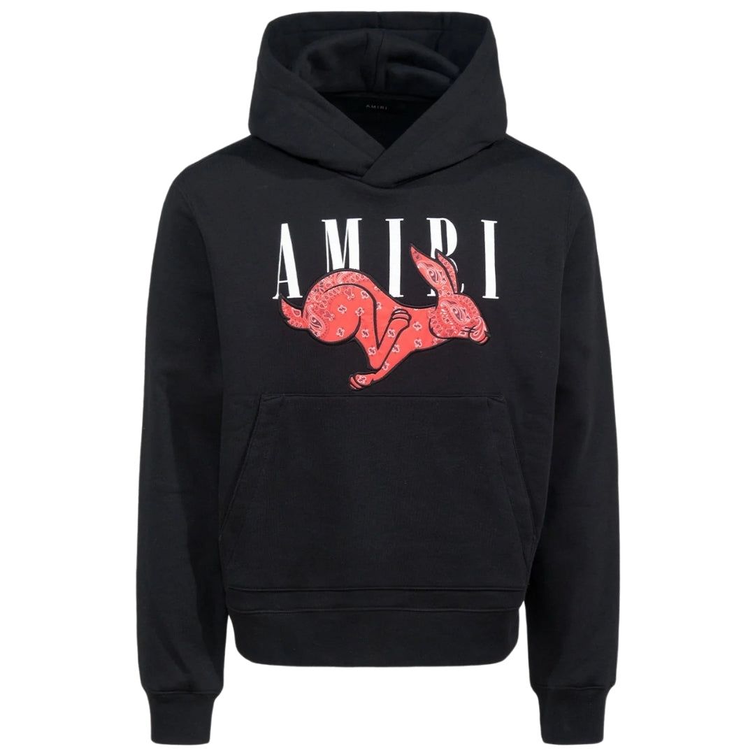 Hoodie mit Hasen-Grafik und Bandana-Print
