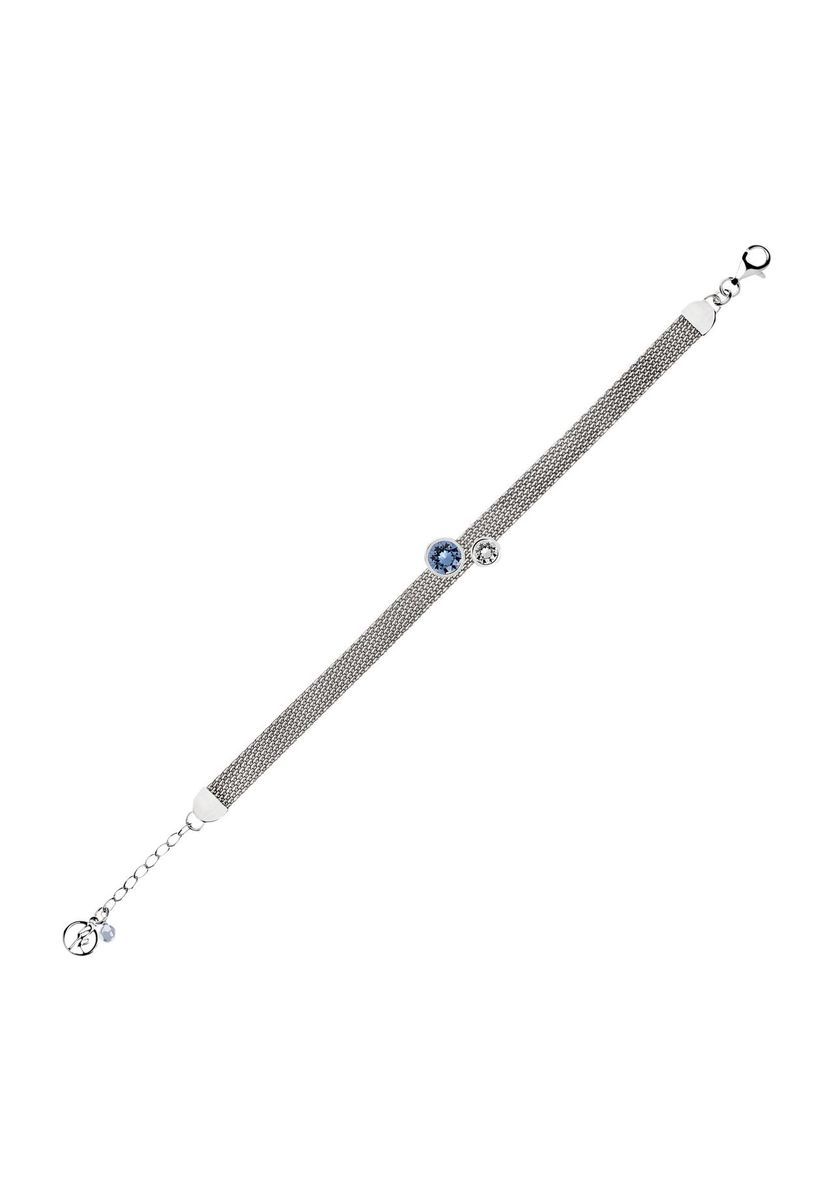 Zartes Mesh-Kettenarmband mit Kristallen