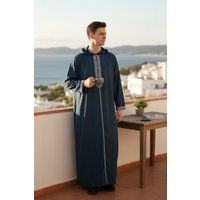 Bestickte marokkanische Kapuzen-Thobe-Robe