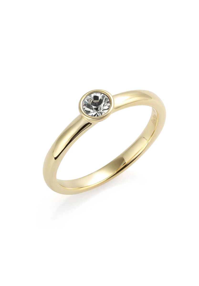 Eleganter, vergoldeter Silberring