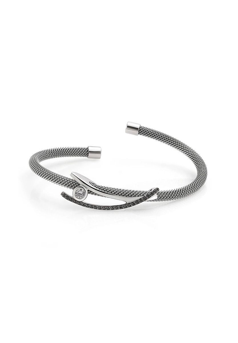 Elegante Edelstahl Armspange