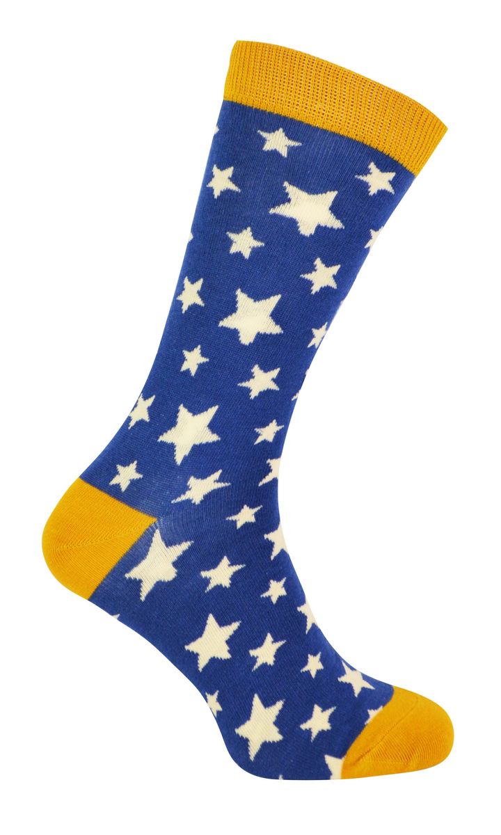 Verspielte Crew-Socken mit Sternenmuster