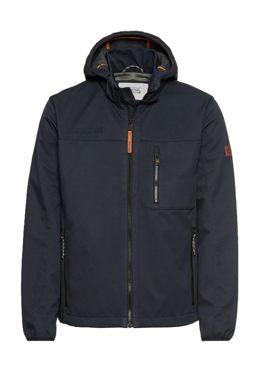 camel active Softshelljacke, Stehkragen, für Herren, blau, 50