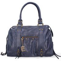 Elegante Leder-Schultertasche mit Quasten