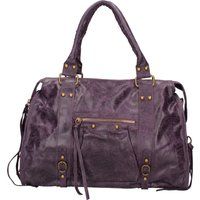 Lässige Schultertasche aus Strukturleder
