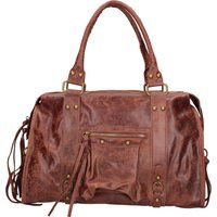Leder-Schultertasche im Vintage-Stil
