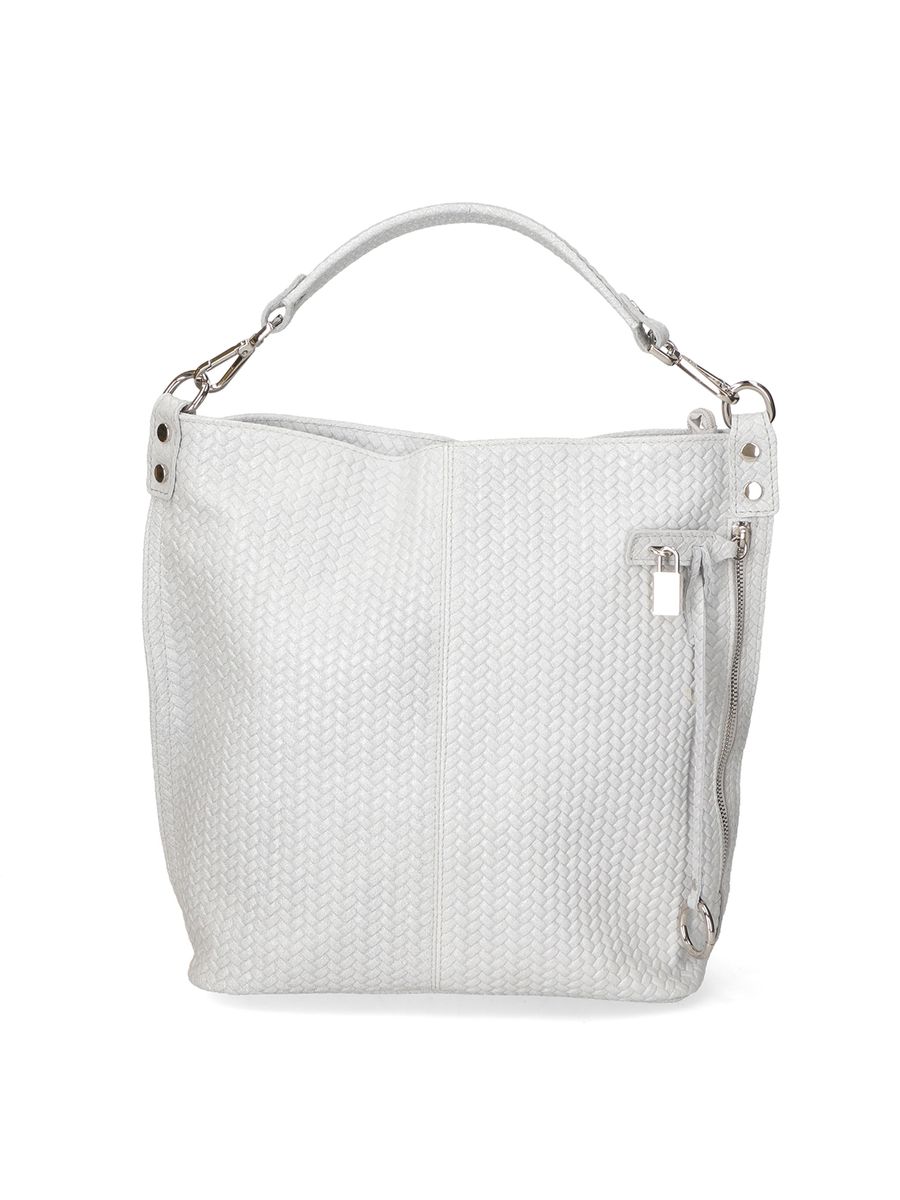 Schultertasche in Flechtoptik