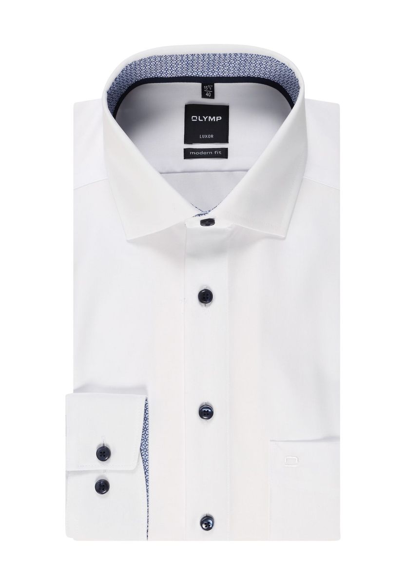 Klassisches weißes Modern Fit Hemd