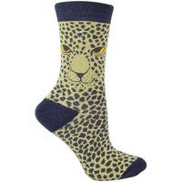 Bambus-Socken mit Leopardenmuster