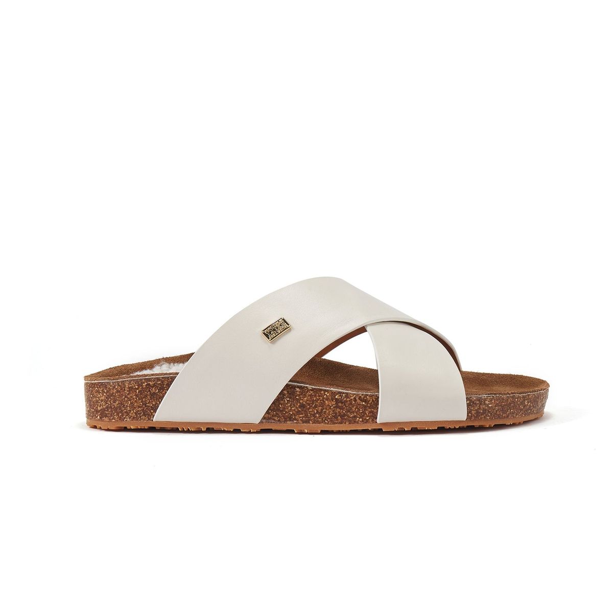 Beatrice Leder-Sandalen mit Kreuzriemen