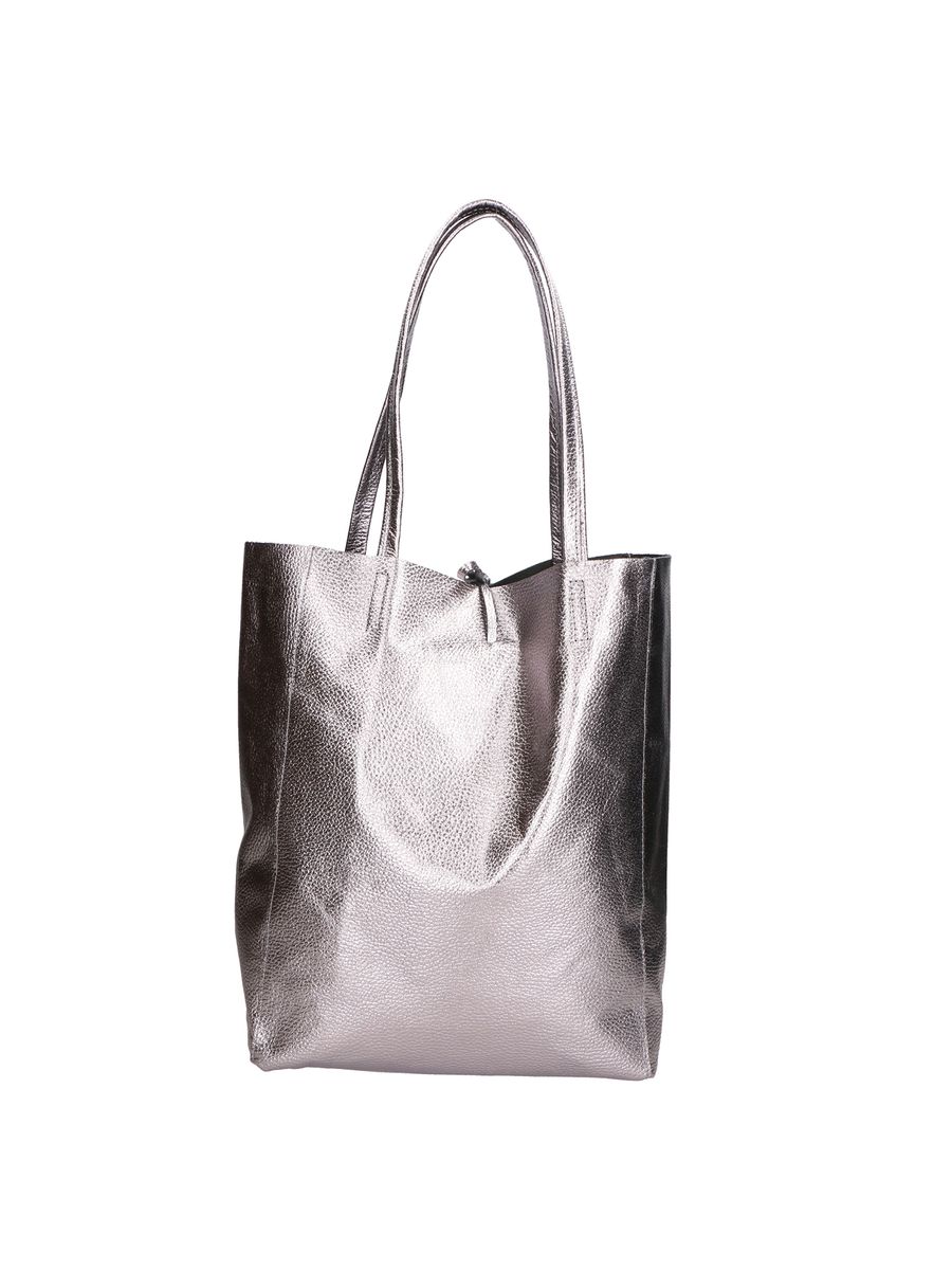 Strukturierter Metallic-Shopper