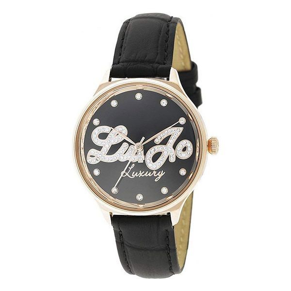 Elegante Armbanduhr mit Strass-Verzierung