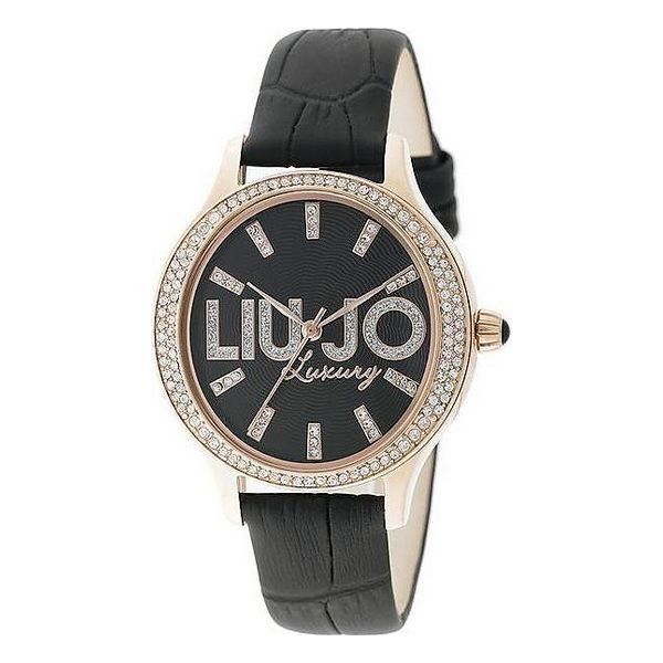 Elegante Uhr mit Kristall-Logo