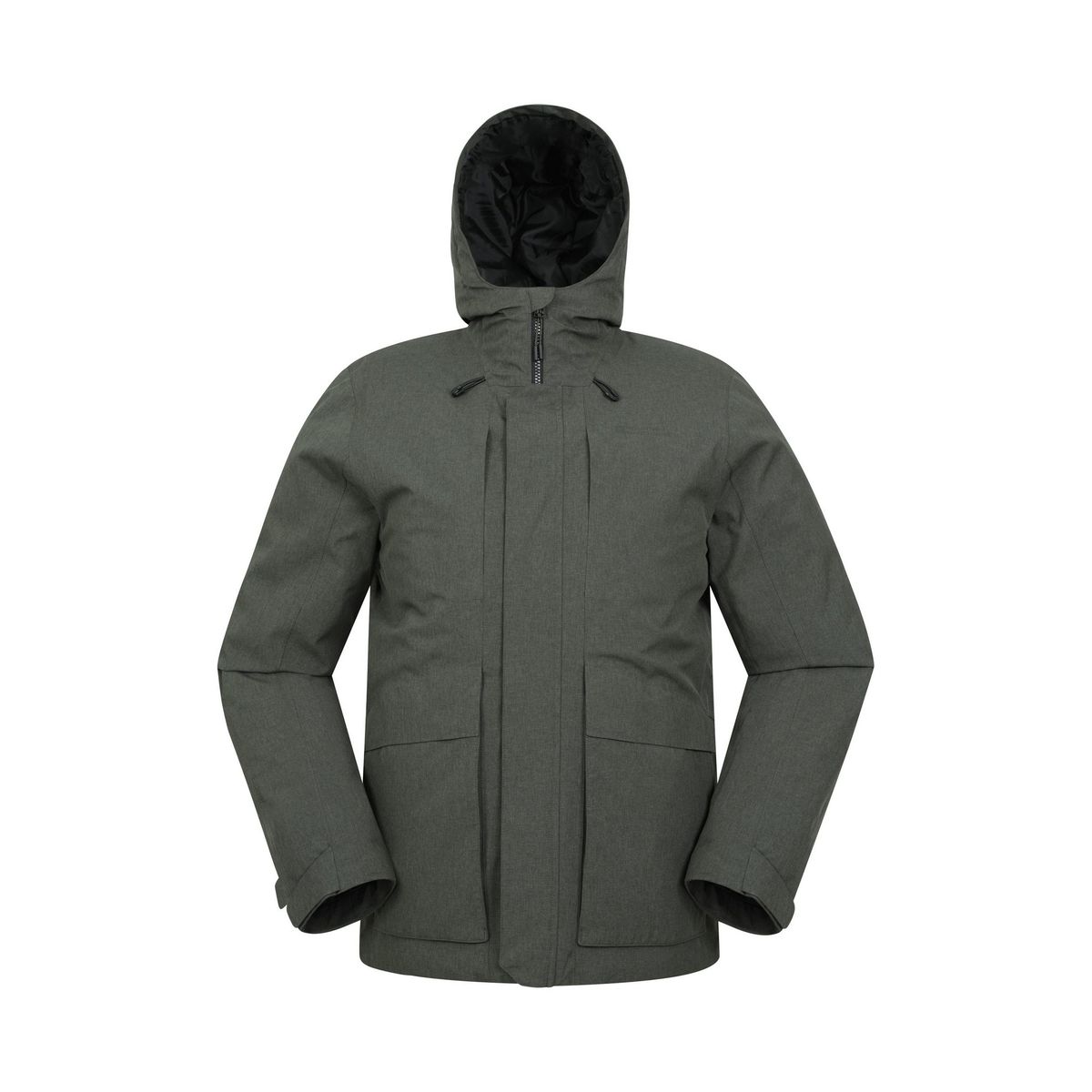 Wasserdichter wattierter Kapuzen-Utility-Parka