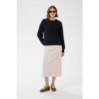 Strukturierter Strickpullover mit Rundhalsausschnitt