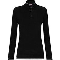Minimalistischer Rippstrick-Pullover mit Reißverschluss