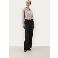 Klassische Leinenhose mit weitem Bein