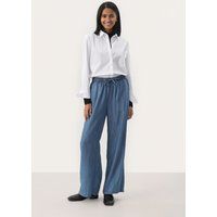 Weite Lyocell-Hose mit Kordelzug