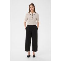 Minimalistische Jerseyhose mit weitem Bein