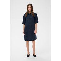 A-Linien-Hemdblusenkleid mit Knopfleiste