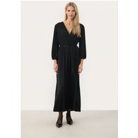 Feminines Metallic Wickel-Midikleid