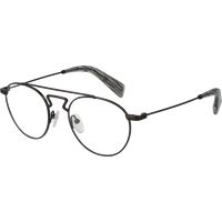 Moderne Rundbrille mit Doppelsteg