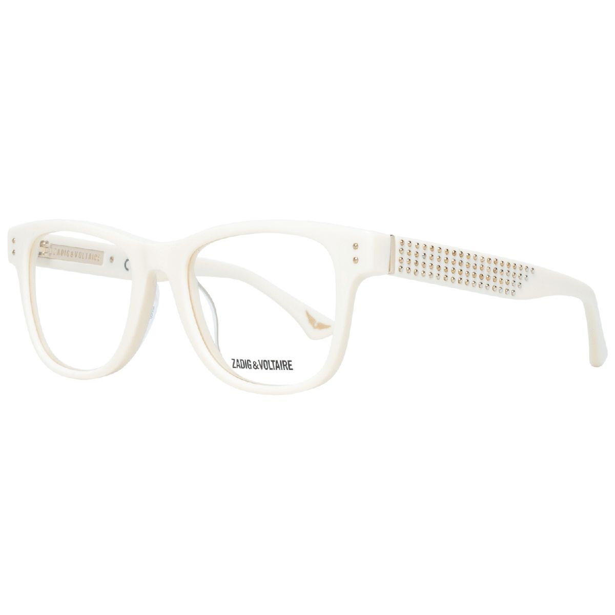 Eckige Korrekturbrille mit Nieten