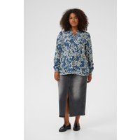 Bluse mit Blumenmuster und V-Ausschnitt