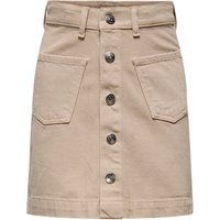 Jeansrock mit Knopfleiste und Taschen