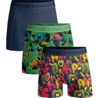 Gemusterte Baumwoll-Boxershorts im Dreierpack