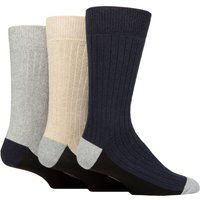Gepolsterte gerippte Baumwoll Stiefelsocken