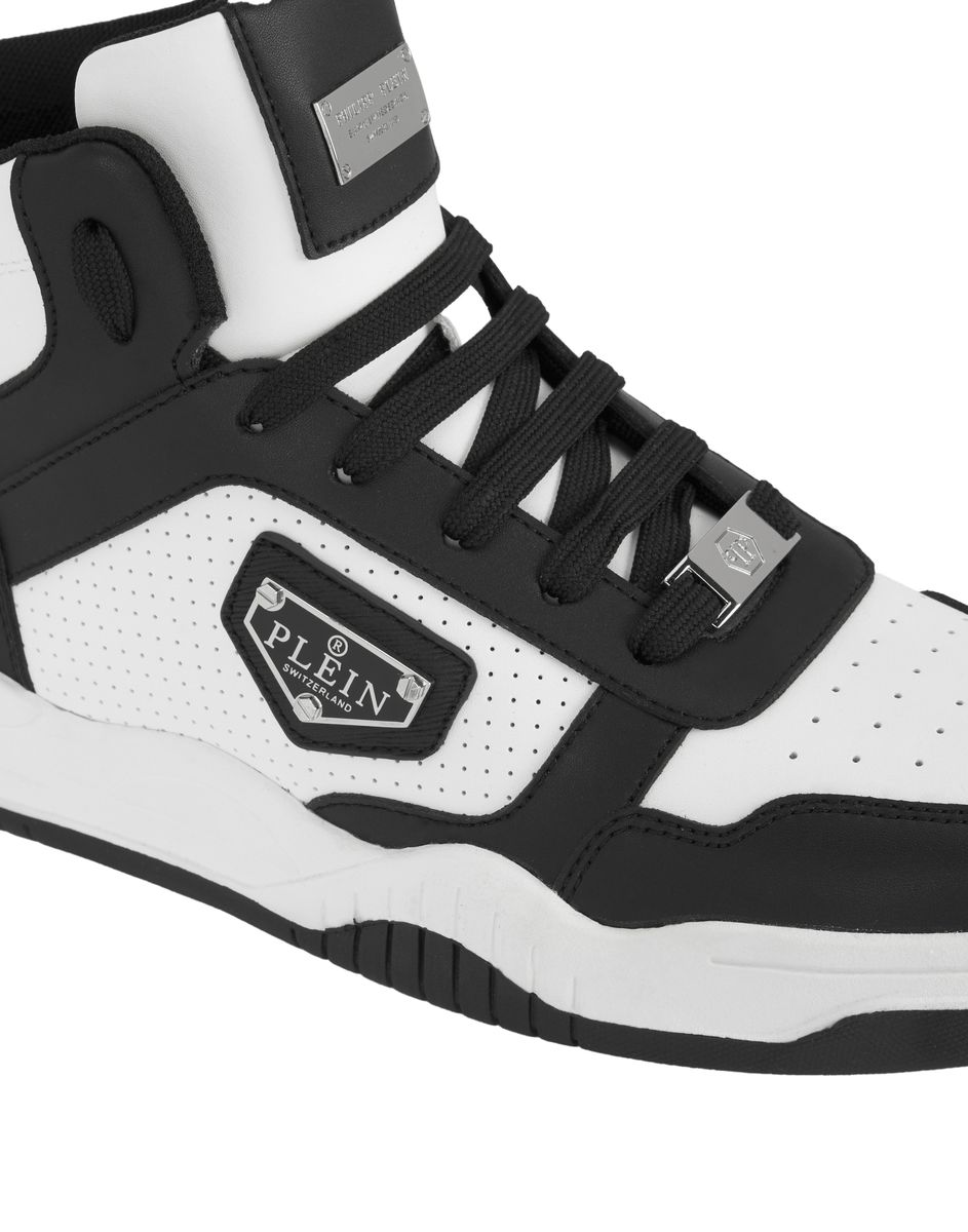 Street King Mid-Top-Sneaker mit Logo-Plakette