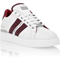 Sneaker aus Nappaleder mit Krokoprägung
