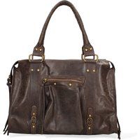 Vintage Schultertasche aus Distressed-Leder
