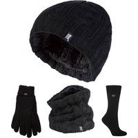 Thermisches Zopfmuster-Accessoire-Set