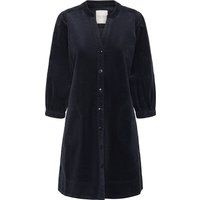 Cord-Hemdkleid mit Knopfleiste