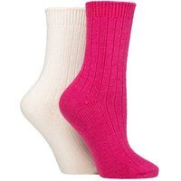 Gerippte Kaschmir-Mix Lounge-Socken