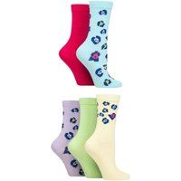 Verspielte Crew-Socken mit Leopardenmuster