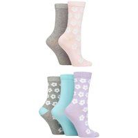 Bambus-Crews mit Blumen-Jacquard