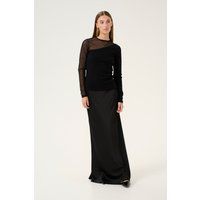 Slim-Fit Top mit Mesh-Einsatz