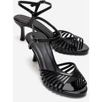 Elegante Riemchen-Stilettos in Lack-Optik