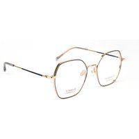 Geometrische goldene Titan-Brillenfassung